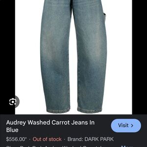 Dark Park Audrey Carrot Denim